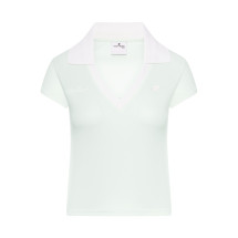[Courreges] T-shirts Short Sleeve SS26 126JPO057JS0195B216 LIGHT MINT HERITAGE WHITE