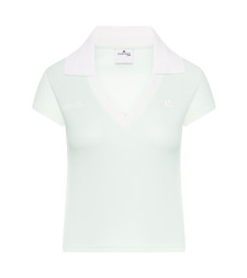 [Courreges] T-shirts Short Sleeve SS26 126JPO057JS0195B216 LIGHT MINT HERITAGE WHITE