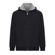 [Brunello Cucinelli] Zip Up FW26 MM8319069GC101 BLACK