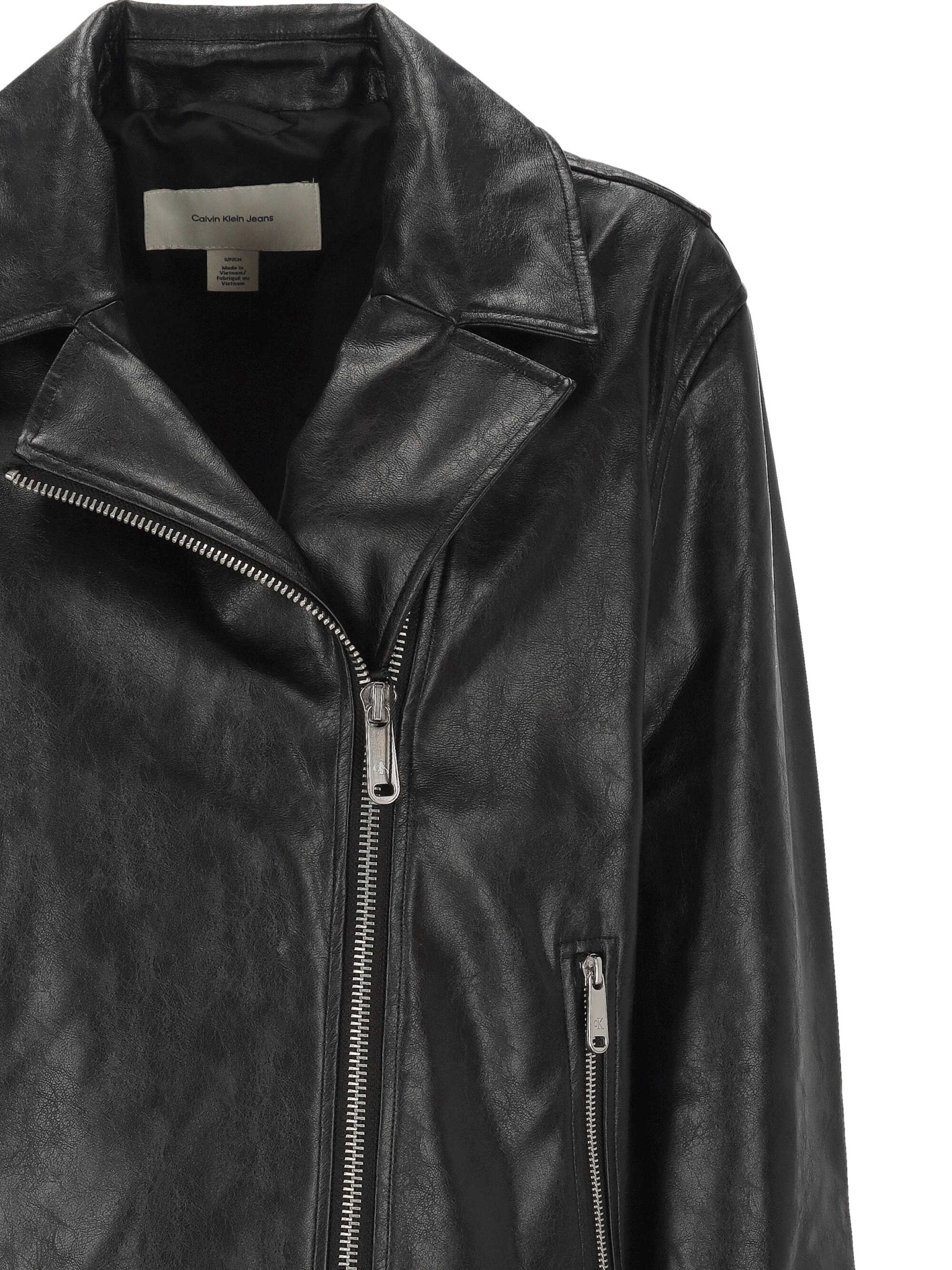 [CALVIN KLEIN] Leather Jacket FW26 LV047G515GUB1UB1