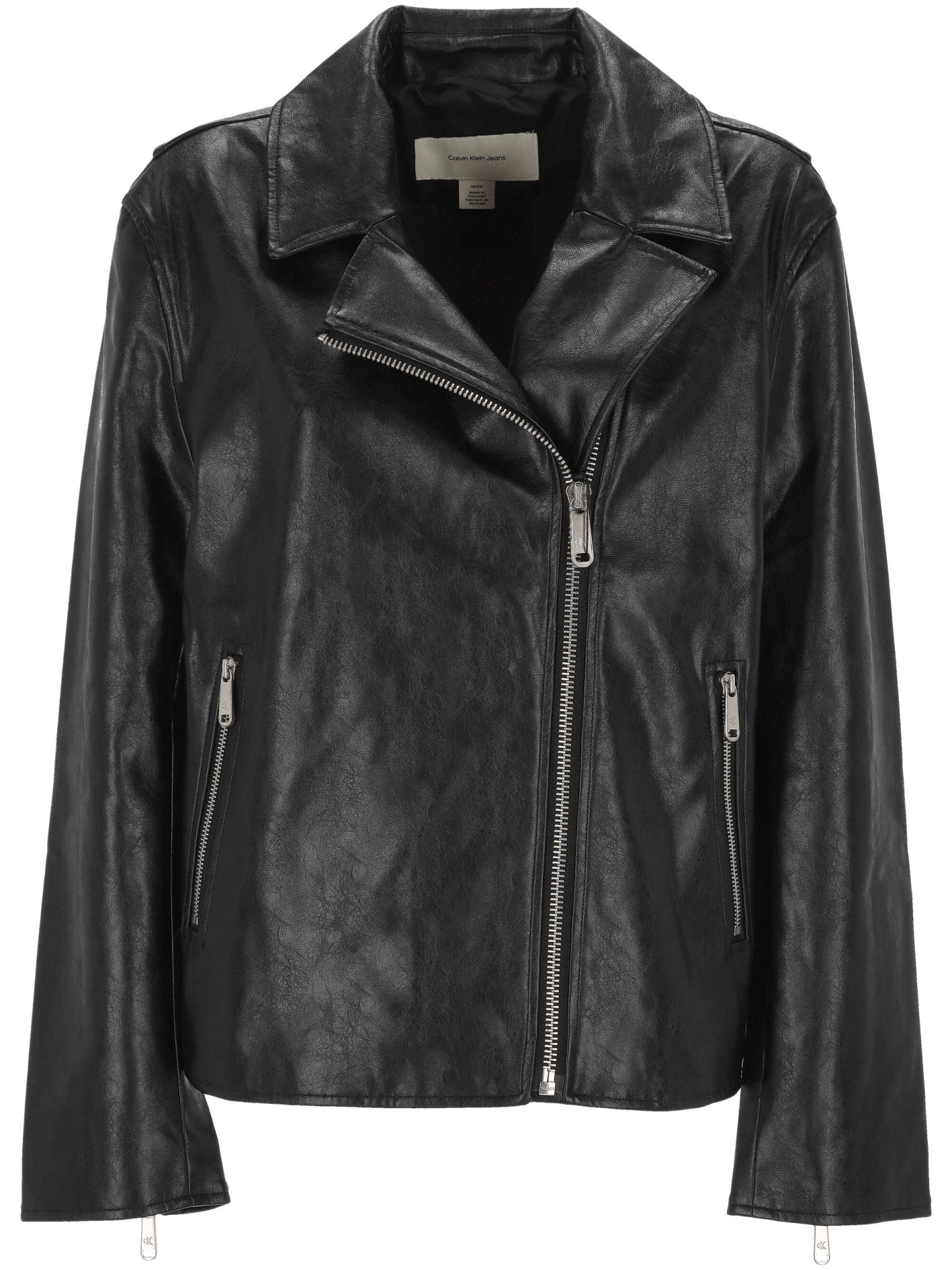 [CALVIN KLEIN] Leather Jacket FW26 LV047G515GUB1UB1