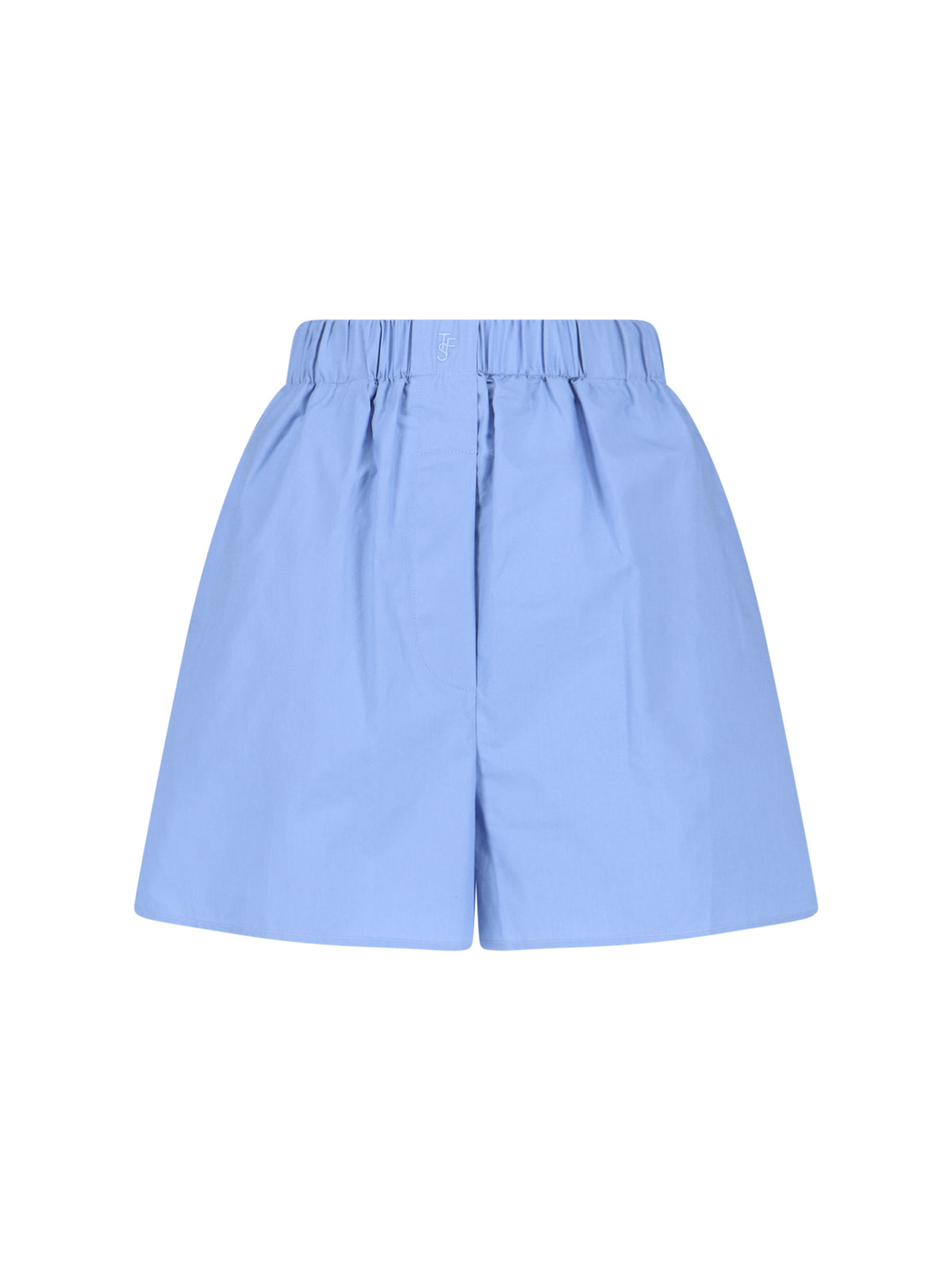 [THE FRANKIE SHOP] Shorts SS26 LUI ORGANIC COTTON BOXER SHORTBLUE