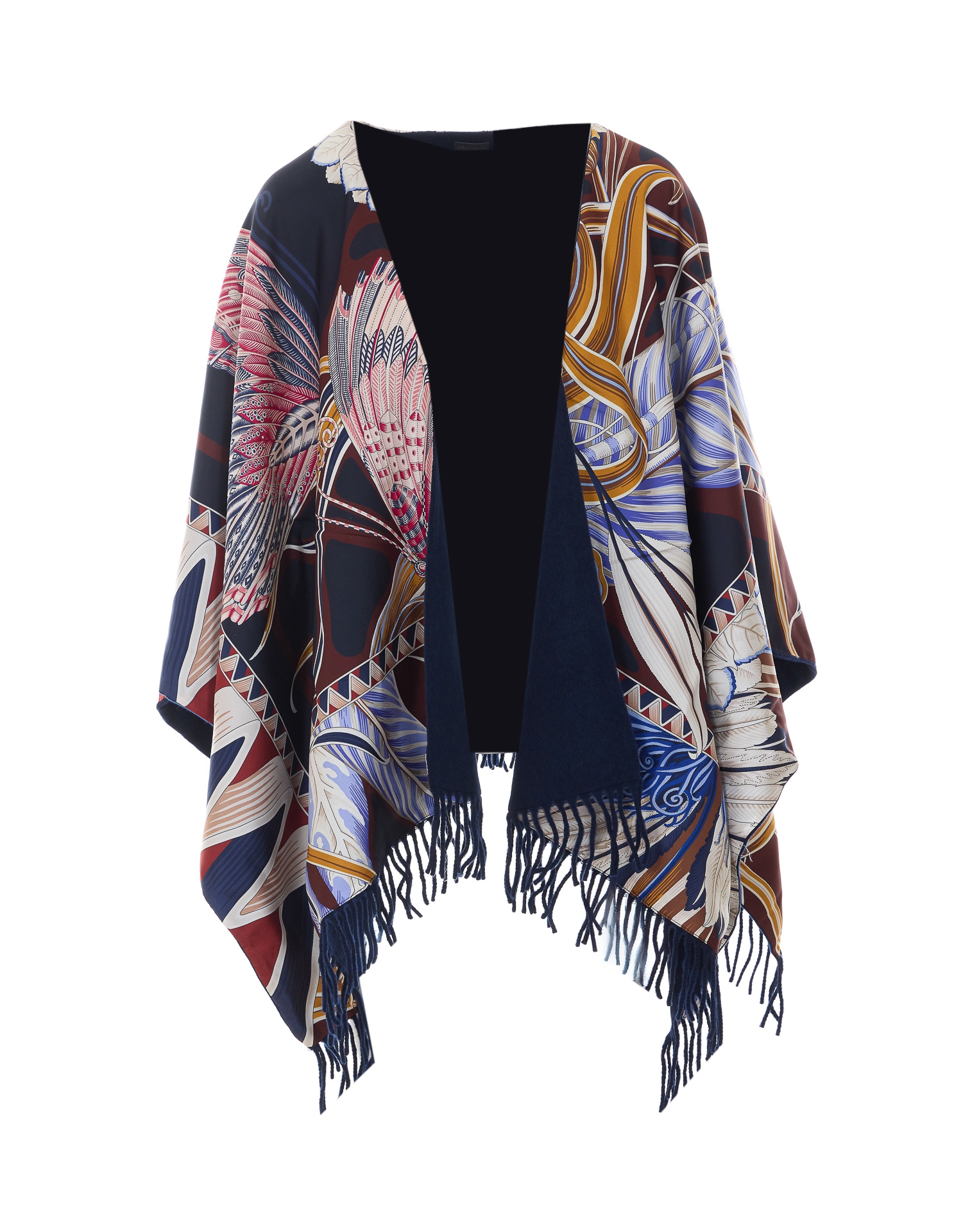 [Salvatore Ferragamo] Cape FW26 787608321289NEW NAVY