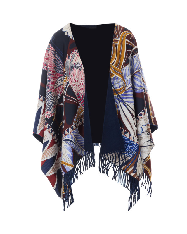 [Salvatore Ferragamo] Cape FW26 787608321289NEW NAVY