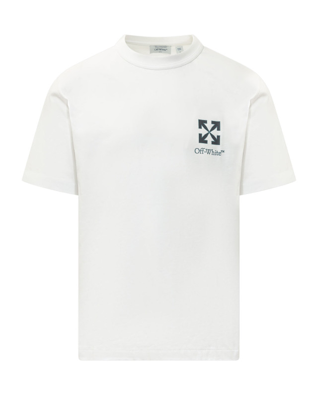 [Off-White] T-shirts Short Sleeve FW26 44MAA16MF26J00 A100