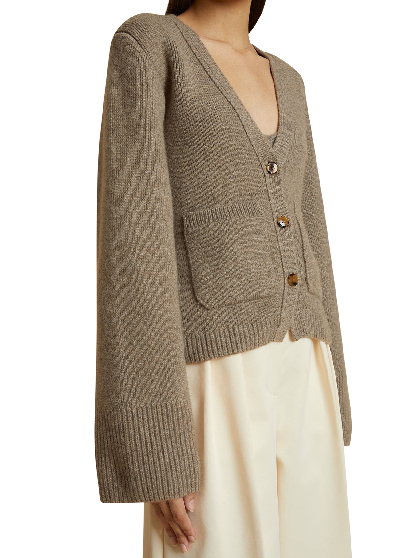 [KHAITE] Cardigan FW26 8267600216 BARLEY