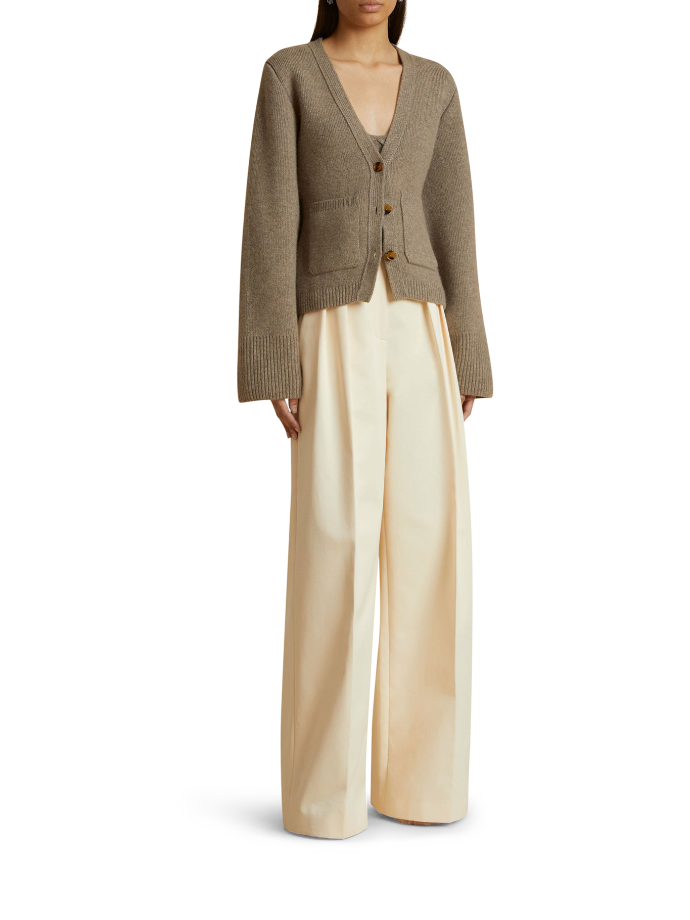 [KHAITE] Cardigan FW26 8267600216 BARLEY