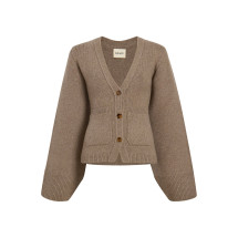 [KHAITE] Cardigan FW26 8267600216 BARLEY