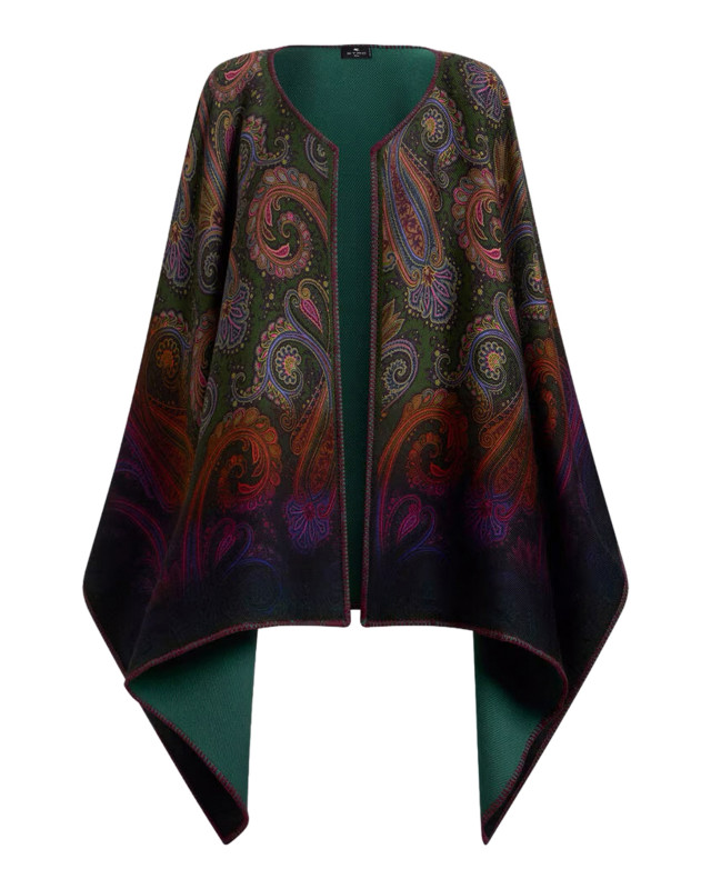 [Etro] Cape FW26 WRBD0029AK14OX0893 GREEN