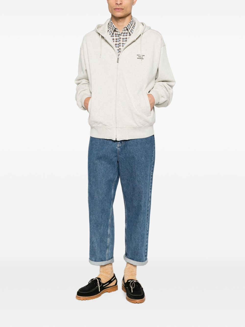 [DROLE DE MONSIEUR] Zip Up FW26 PERMHO207CO312GY
