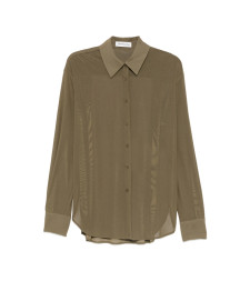 [THE FRANKIE SHOP] Shirts Long Sleeve FW26 PERI SHEER KHAKI
