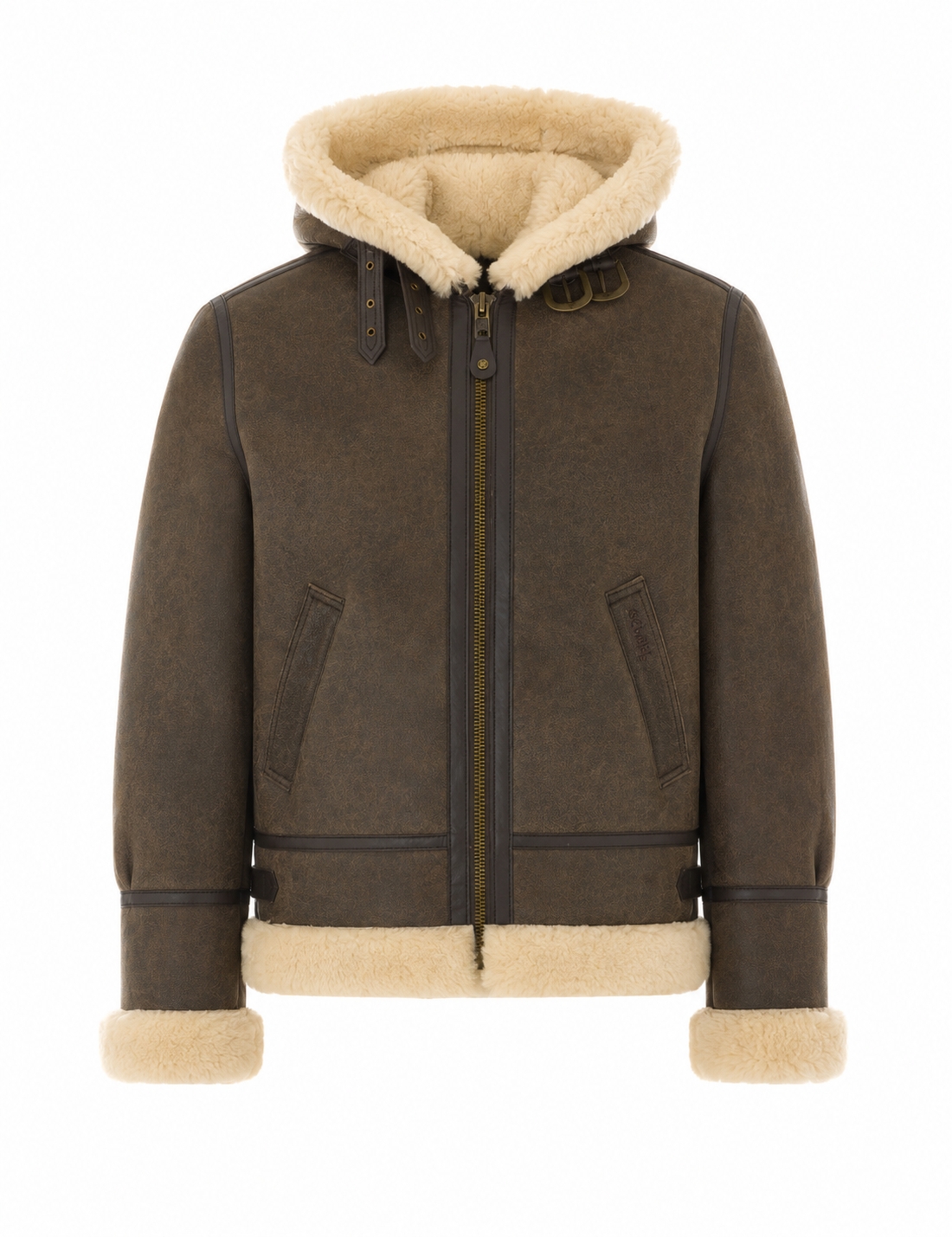 [SCHOTT N.Y.C.] Mouton jacket FW26 LC1259HBROWN