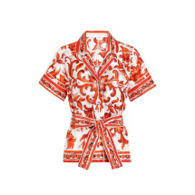 [Dolce & Gabbana] Shirts Short Sleeve FW26 F5G67TGDDRES9000