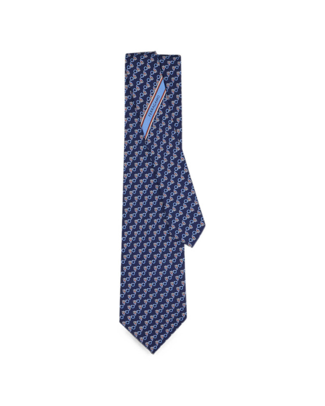 [Ferragamo] Tie FW26 351419 0794424 NAVY