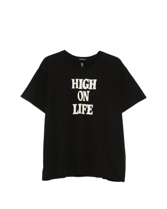 [R13] T-shirts Short Sleeve FW26 R13WK001 163A BLACK