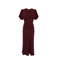 [VICTORIA BECKHAM] Short sleeve dress FW26 1226WDR005227ABURGUNDY