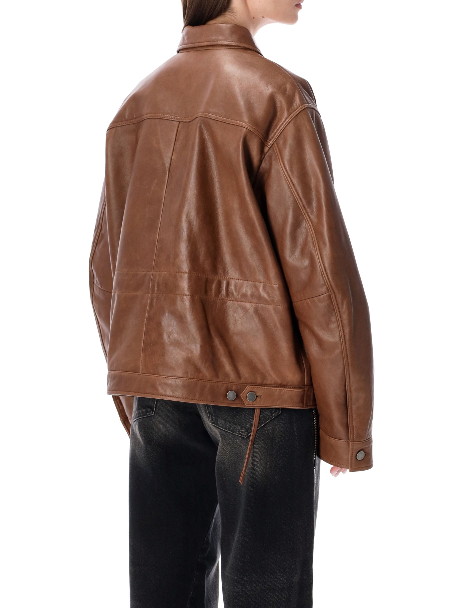 [HAIKURE] Leather Jacket FW26 HEW09131PL008TPC0081