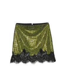 [Self-portrait] Mini skirt FW26 PF26-078SK-G  GREEN