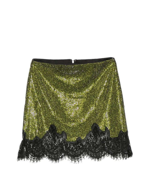 [Self-portrait] Mini skirt FW26 PF26-078SK-G  GREEN