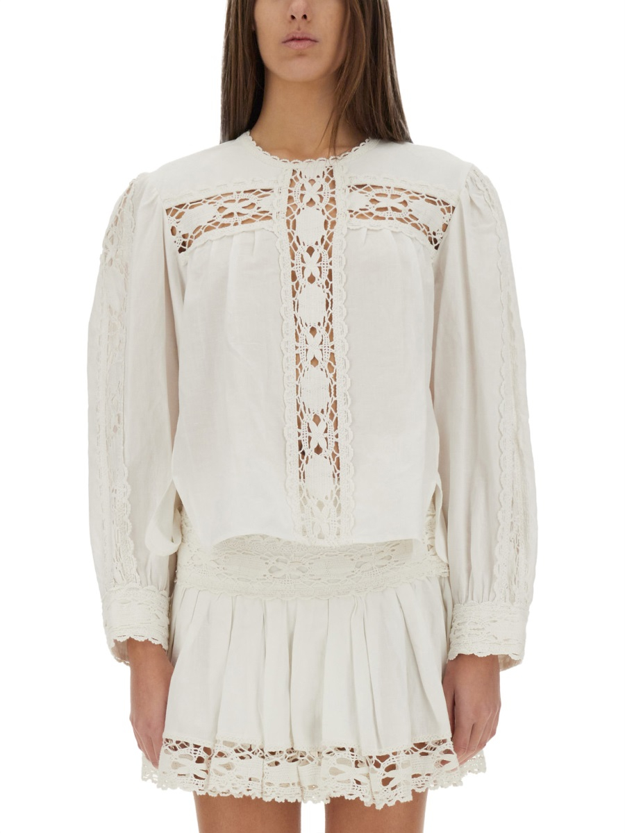 [Marant Etoile] Blouse SS25 HT0581FA_C1J14E20WH