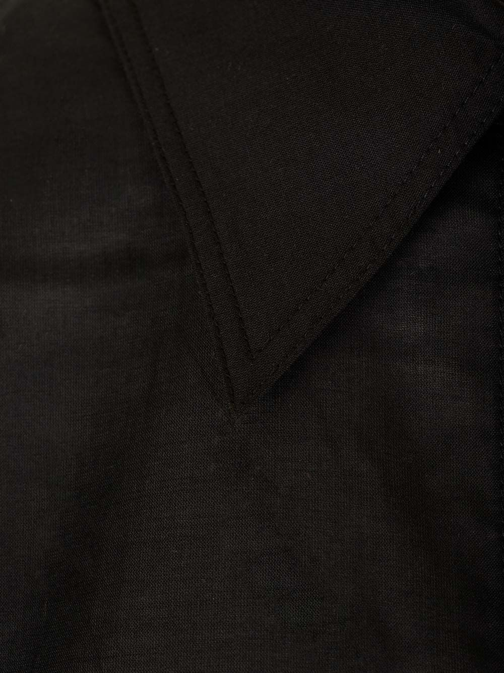 [TOTEME] Shirts Long Sleeve FW24 243-WRT2522-FB0238BLACK 001