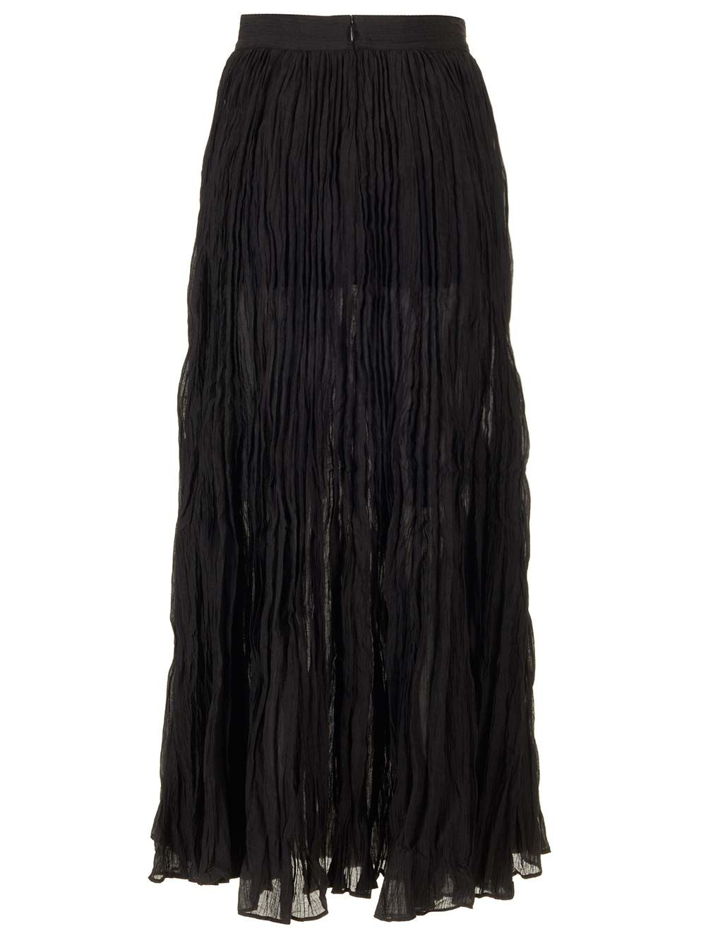 [TOTEME] Long skirt FW24 243-WRB0197-FB0200BLACK 001