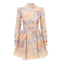 [Zimmermann] Long sleeve dress FW26 0262DF261-BLHYD