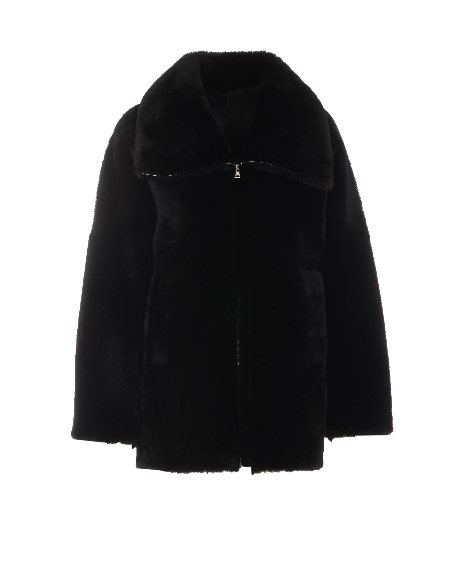 [Blancha] Fur Jacket FW26 26100302NERO