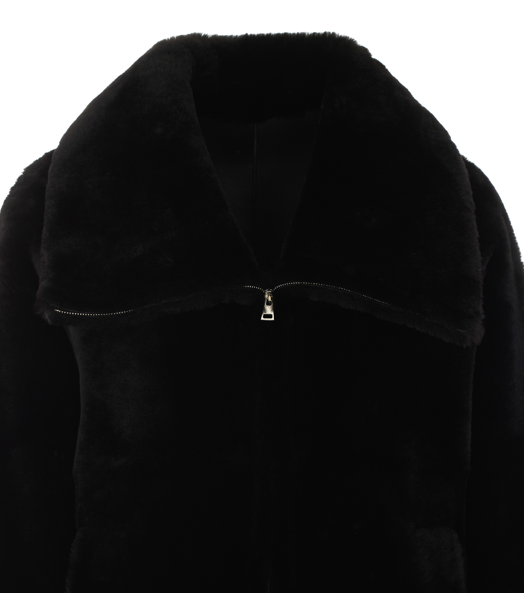 [Blancha] Fur Jacket FW26 26100302NERO