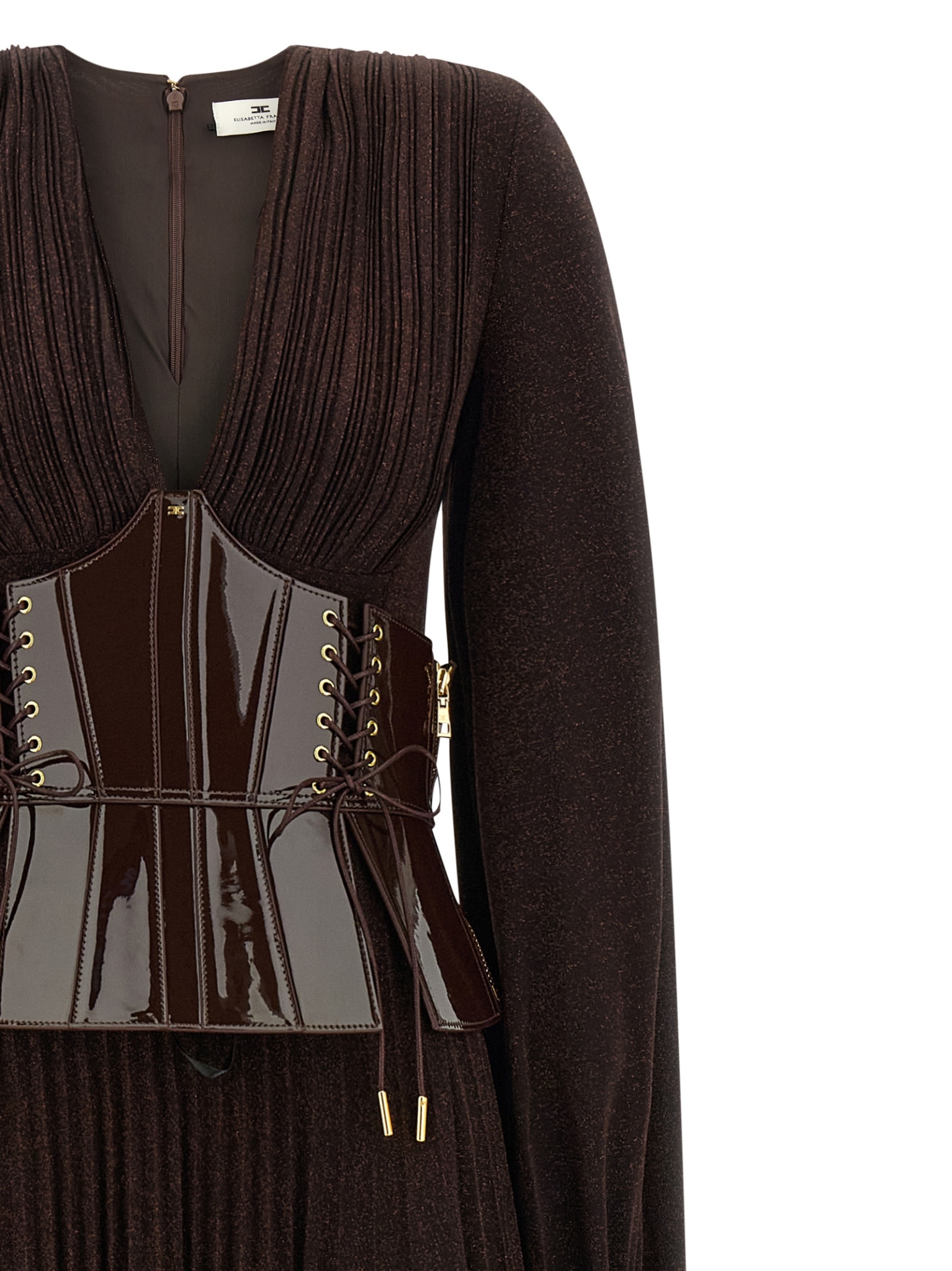 [ELISABETTA FRANCHI] Long sleeve dress FW26 ABR1566E2EV9