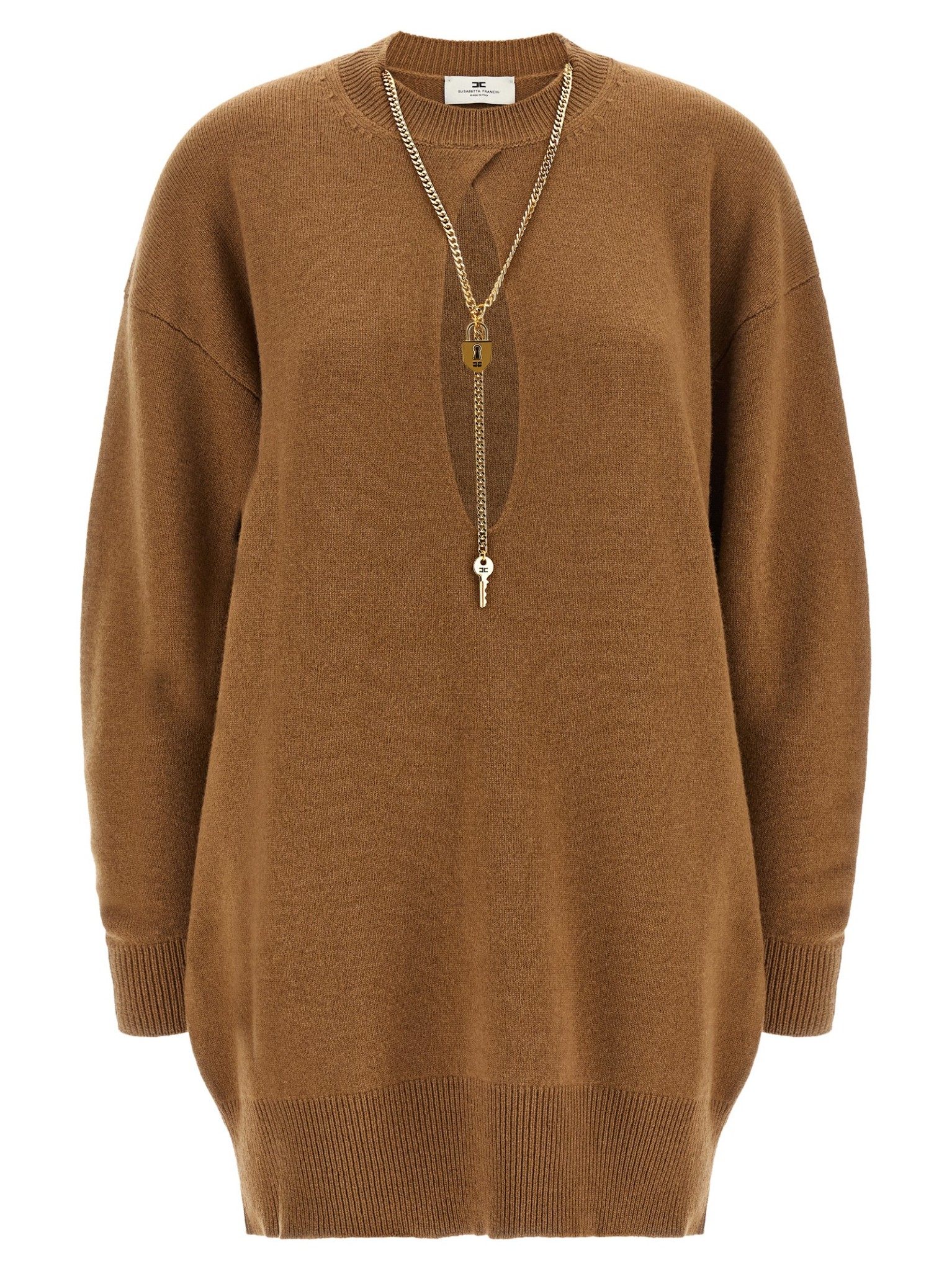 [ELISABETTA FRANCHI] Long sleeve dress FW26 AM23T66E2AI6