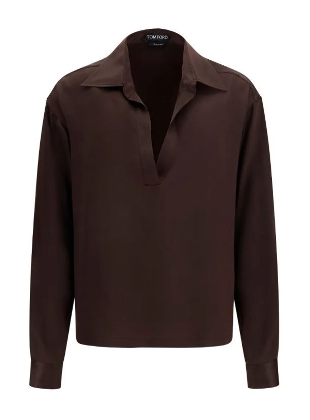 [Tom Ford] Shirts Long Sleeve FW26 TS2144FAX1720-EDB