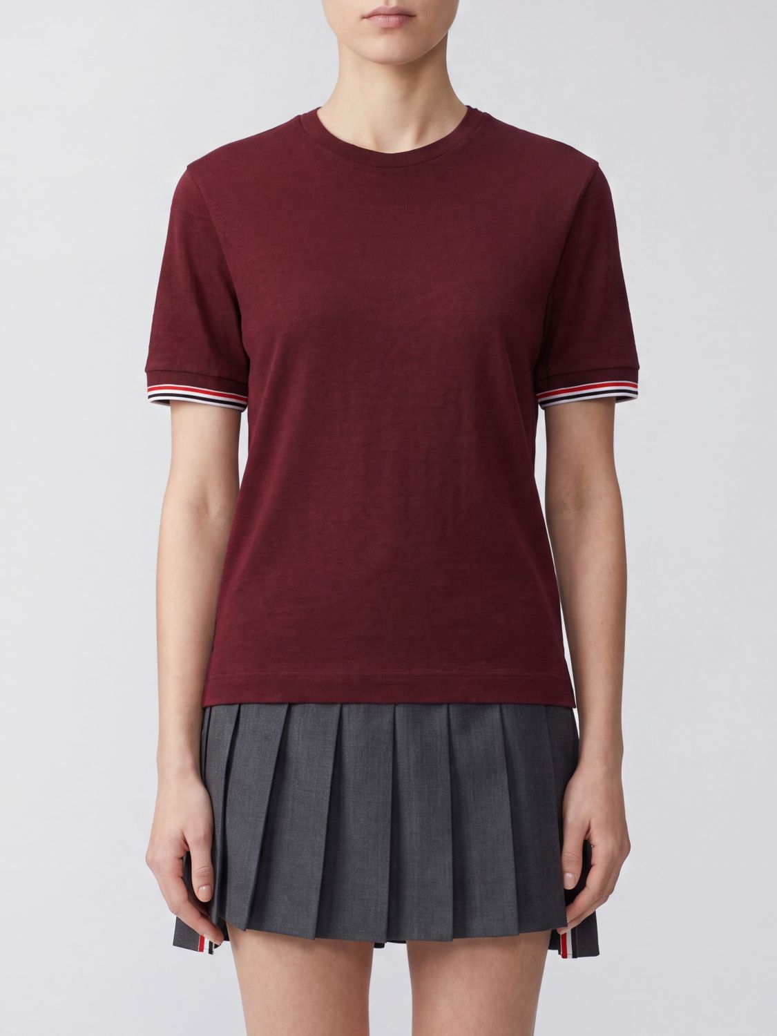 [Thom Browne] T-shirts Short Sleeve FW26 FJS232AJ0301 615