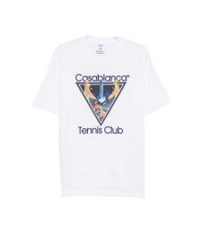 [Casablanca] T-shirts Short Sleeve FW26 MAW26JTS00108MONDE PERDU TENNIS CLUB ICON