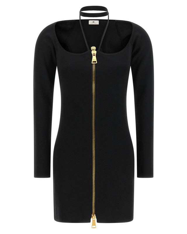 [ELISABETTA FRANCHI] Long sleeve dress FW26 AM06B66E2110