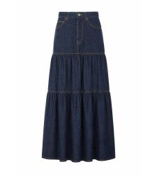 [Saint Laurent] Long skirt FW26 874178Y03GB4240