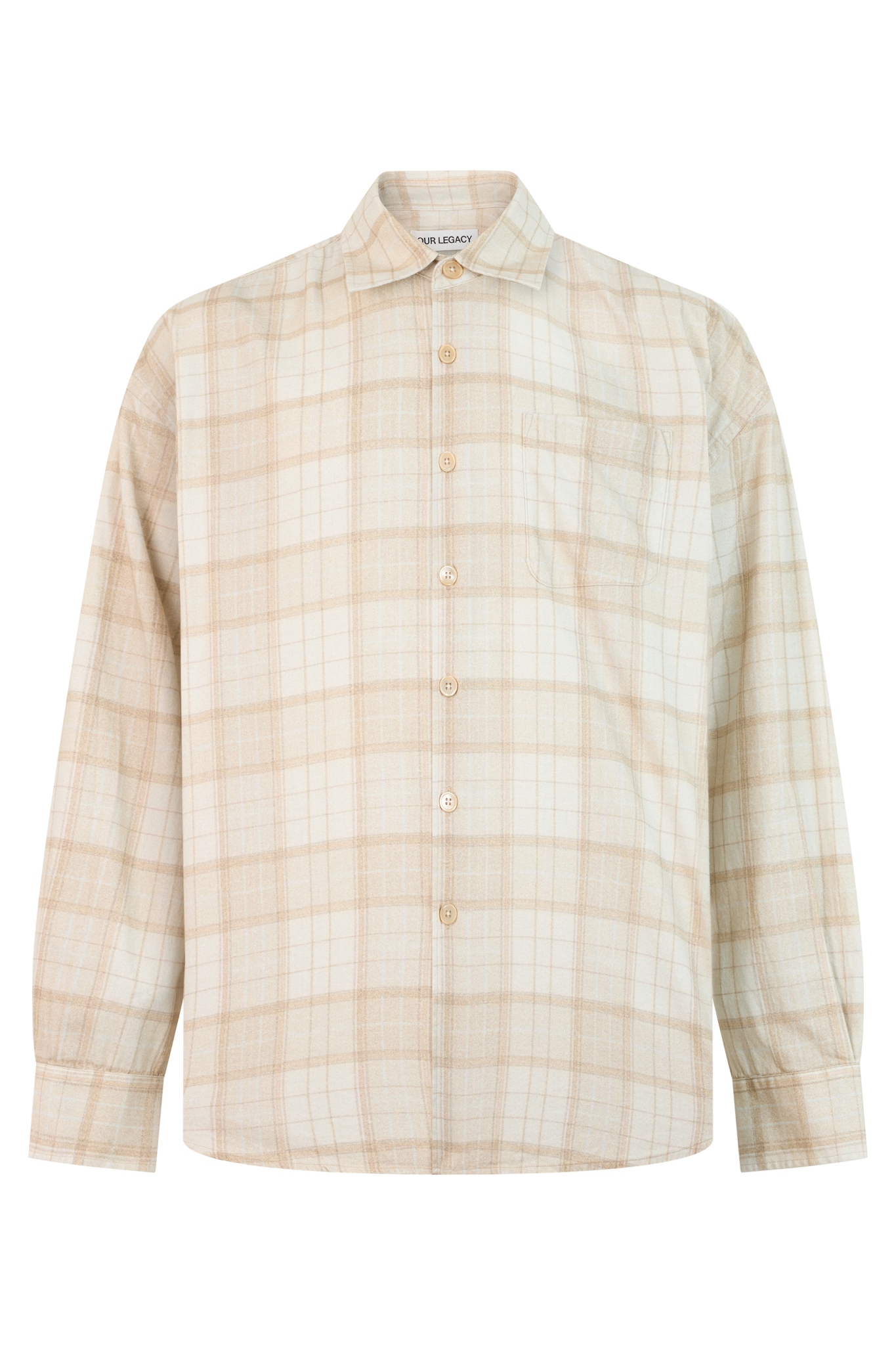 [Our Legacy] Shirts Long Sleeve FW26 M4262BSC_STELLACHECKPRINT