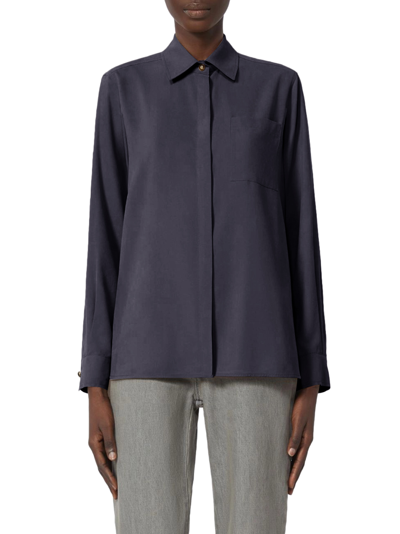 [Max Mara] Shirts Long Sleeve SS26 2611111151600010 BLUE MARINO