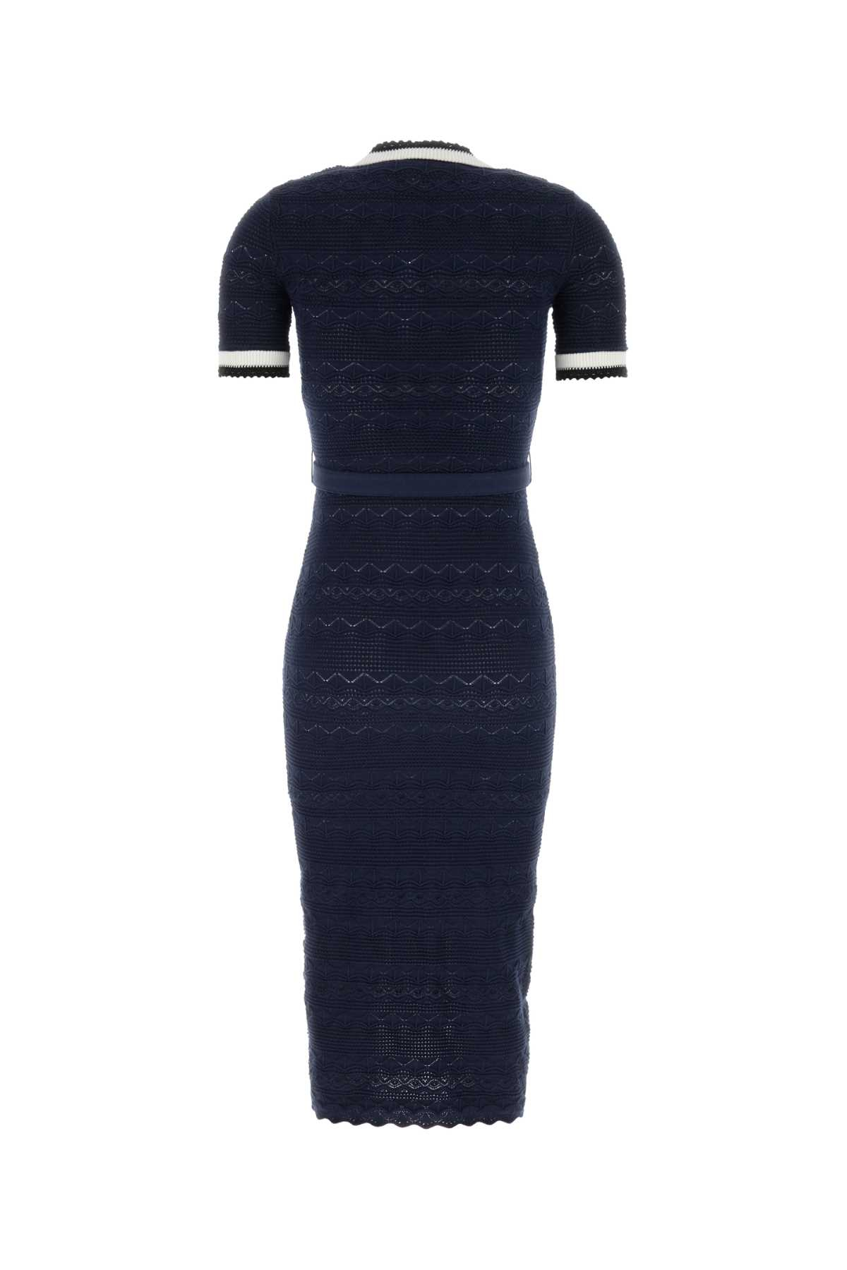 [SELF PORTRAIT] Short sleeve dress FW26 PF26072MAN NAVY