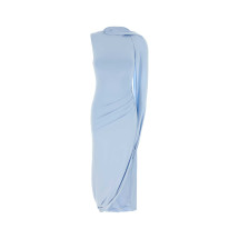 [SELF PORTRAIT] Long sleeve dress FW26 PF26054XABL BLUE