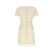 [SELF PORTRAIT] Short sleeve dress FW26 PF26002SBC CREAM