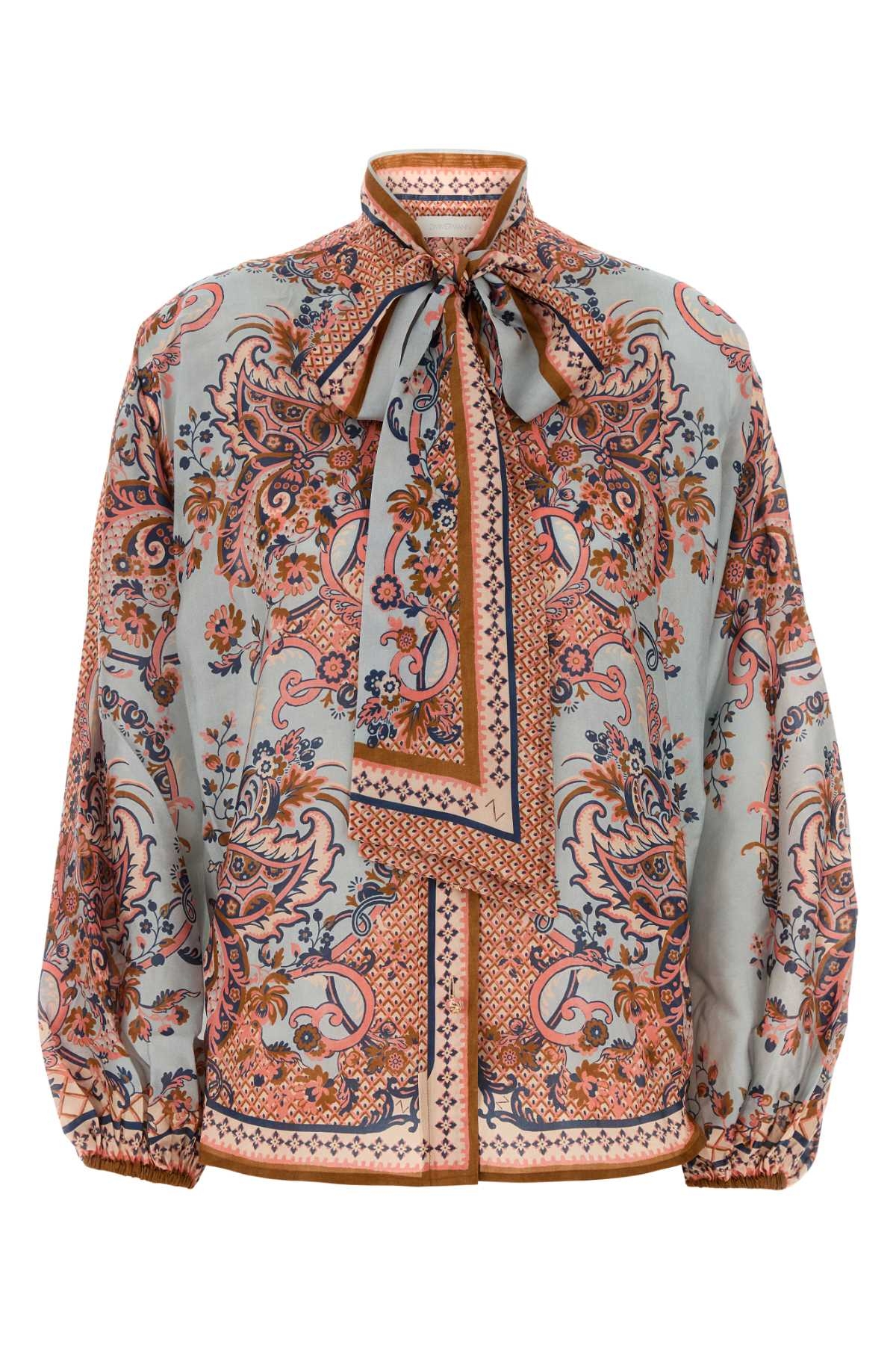 [Zimmermann] Shirts Long Sleeve FW26 4461TSS261 BLUPF