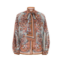 [Zimmermann] Shirts Long Sleeve FW26 4461TSS261 BLUPF