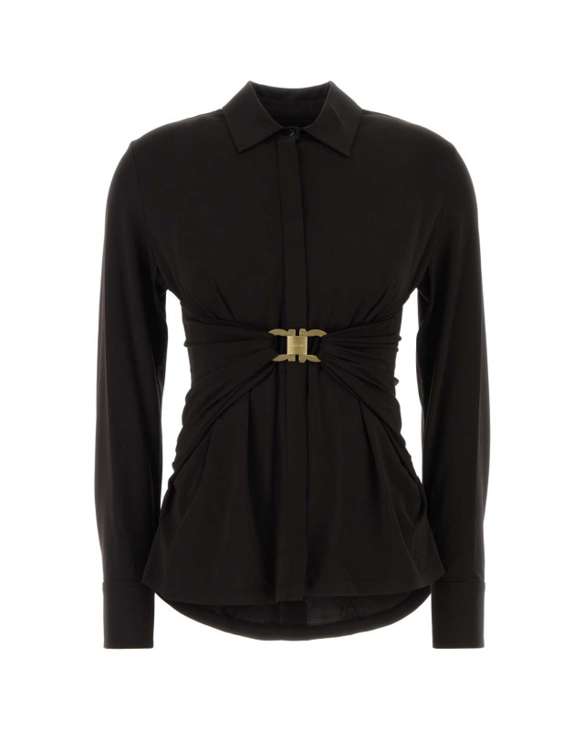 [Salvatore Ferragamo] Shirts Long Sleeve FW26 13I403795858 DARKEXPRESSO
