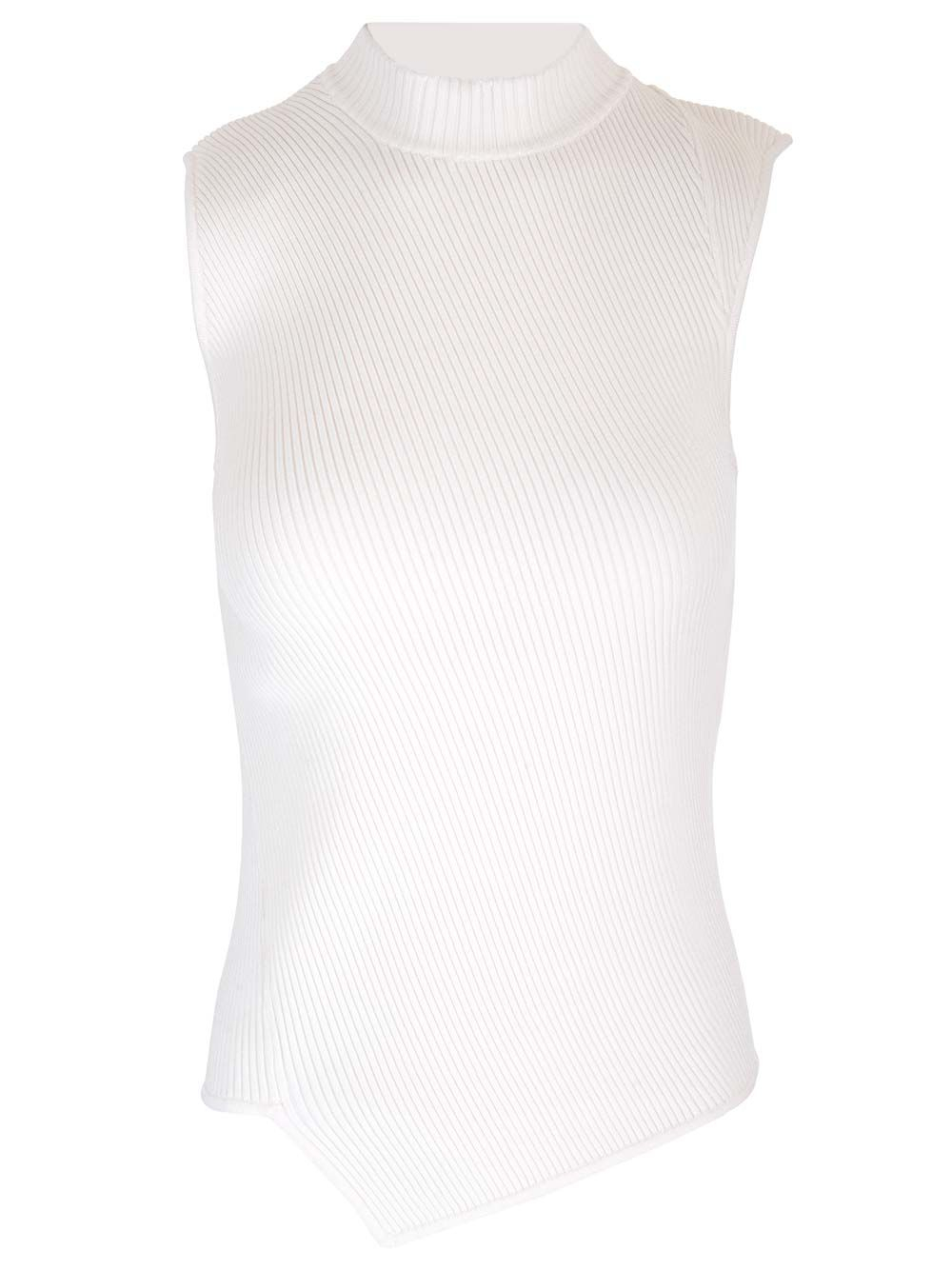 [TOTEME] Tank top FW24 243-WRT0336-YA0089MERINGUE 188