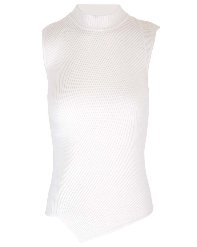 [TOTEME] Tank top FW24 243-WRT0336-YA0089MERINGUE 188