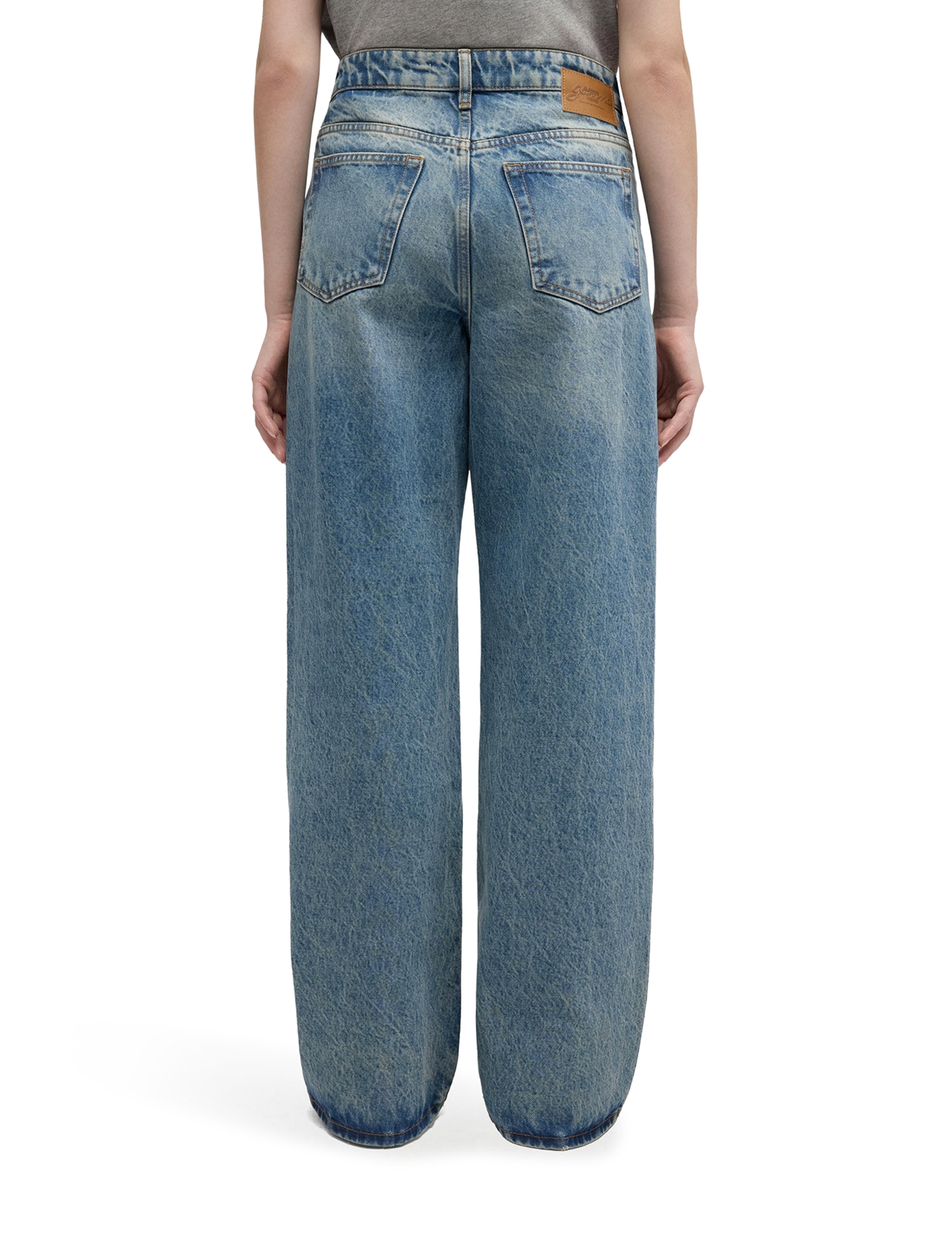 [GANNI] Jeans FW26 A1100095567 MID BLUE VINTAGE
