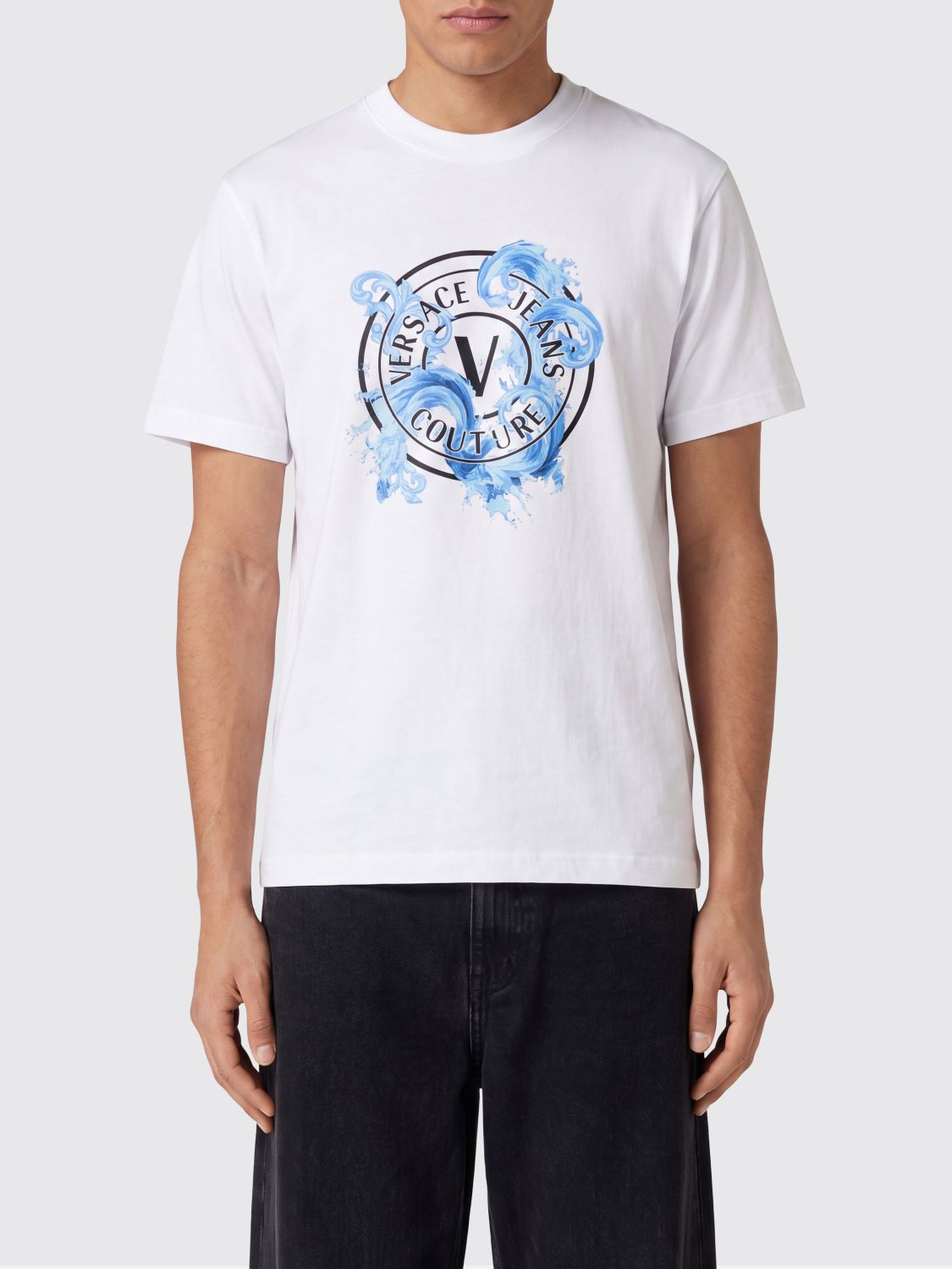 [VERSACE JEANS COUTURE] T-shirts Short Sleeve SS26 80GAHE01CJ00E 003