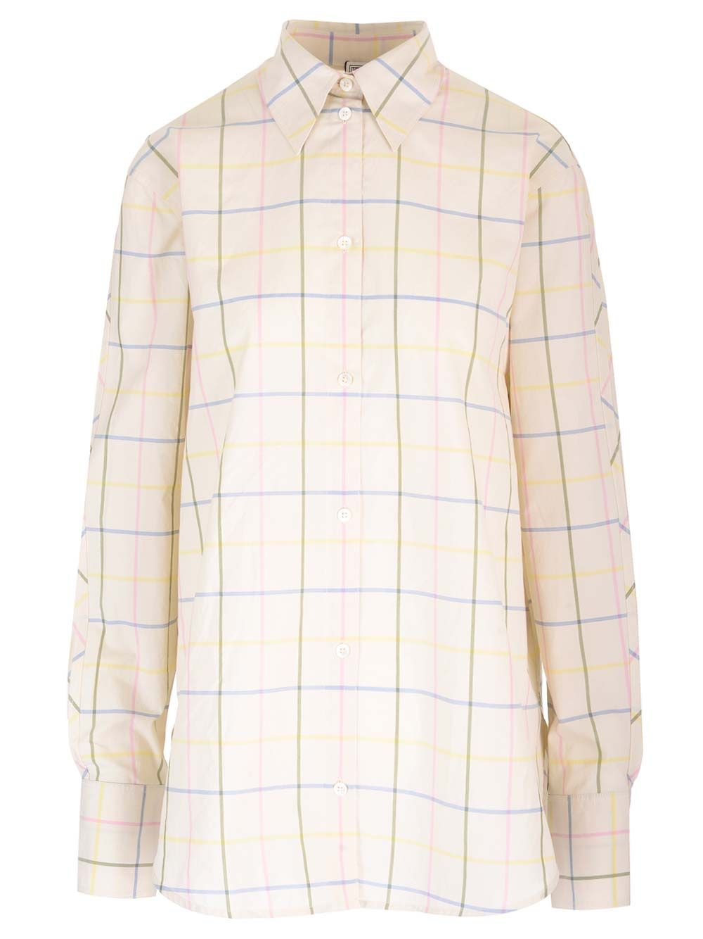 [TOTEME] Shirts Long Sleeve FW24 243-WRT2522-FB0203SUMMER WINDOWPANE P192