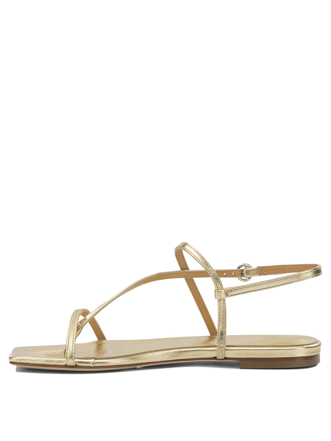 [Aeyde] Sandals FW26 ELLANAPPA LEATHER LAMINATEDGOLD
